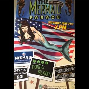 Coney Island Mermaid Parade Poster 2008